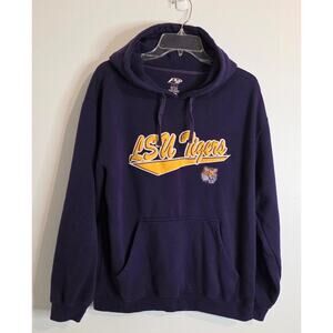P2-Pro Player LSU Tigers Hoodie Purple Gold Size Large Athletics Sportcore
